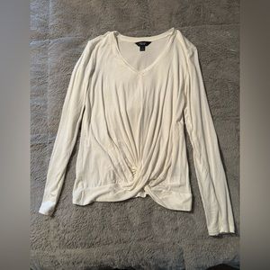 White Vera wang tie up shirt